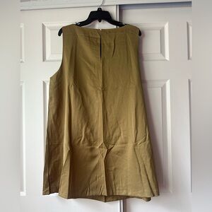 H&M Tan Sleeveless Midi Dress